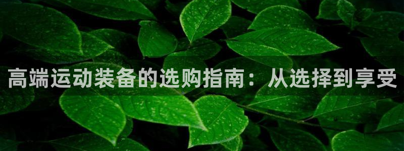 征途国际平台注册流程图：高端运动装备的选购指南：从选择到享受